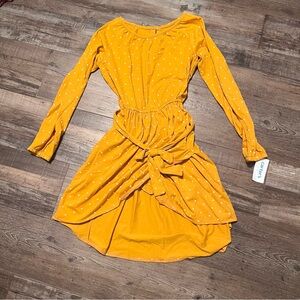 Carters Girls Yellow Polka Dot Dress